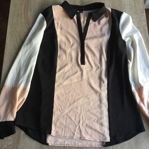 Ann Taylor Colorblock Blouse